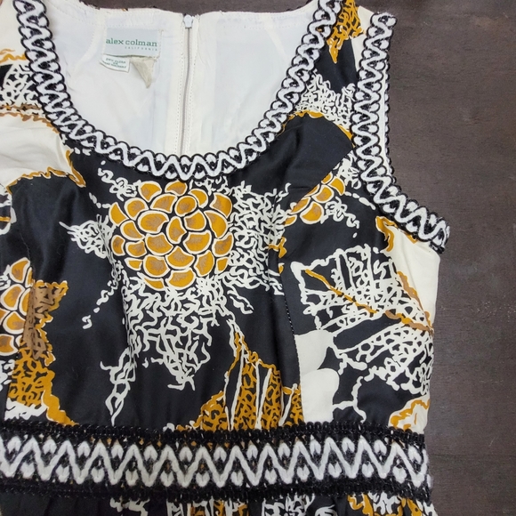 Vintage 1960's Alex Colman California bohemian maxi floral dress boho - Picture 6 of 16